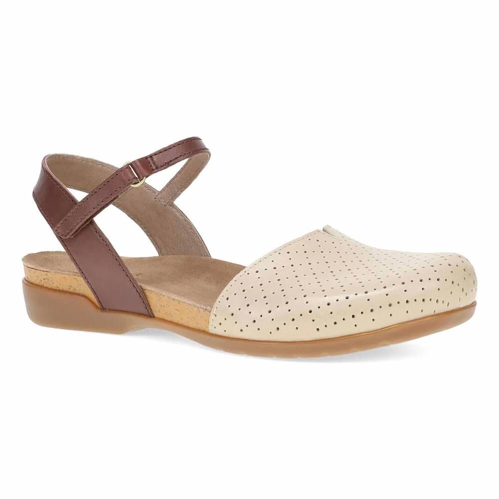 NEW DANSKO women's rowan hybrid flat sandals in sand leather